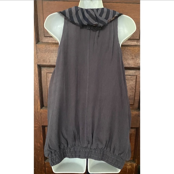 Elizabeth & James Rock ‘n’ Roll silk scarf top S - Picture 5 of 7